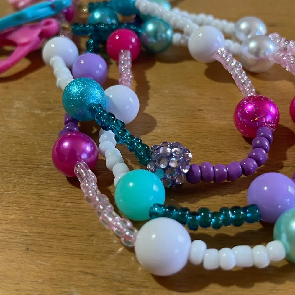 Kids Mask Lanyard- Handmade - Mermaid #2